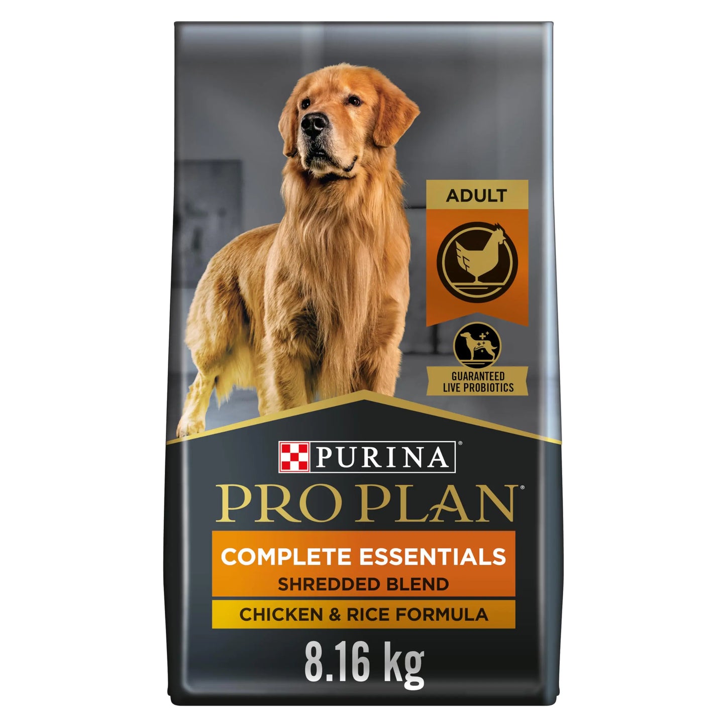 Pro Plan Adult Shredded Blend Dry Dog Food Chicken & Rice 8.16 kg